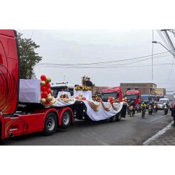 Milhares de veículos participaram da tradicional Procissão de São Cristóvão, de Rondinha, em Campo Largo